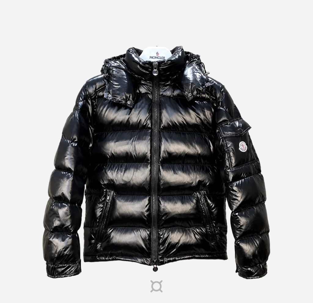 Moncler Shiny Black Puffer Jacket