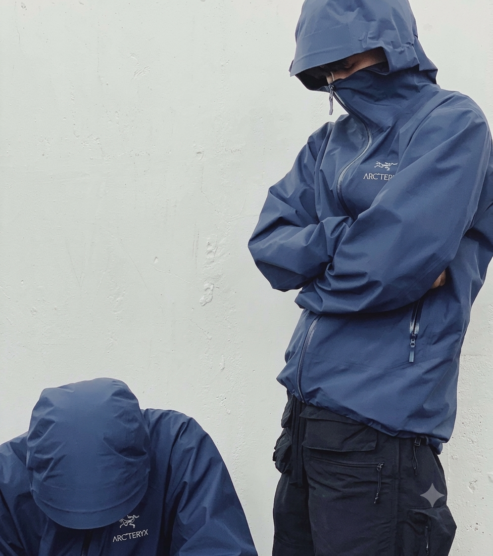 Arc'teryx Navy Blue Waterproof Jacket