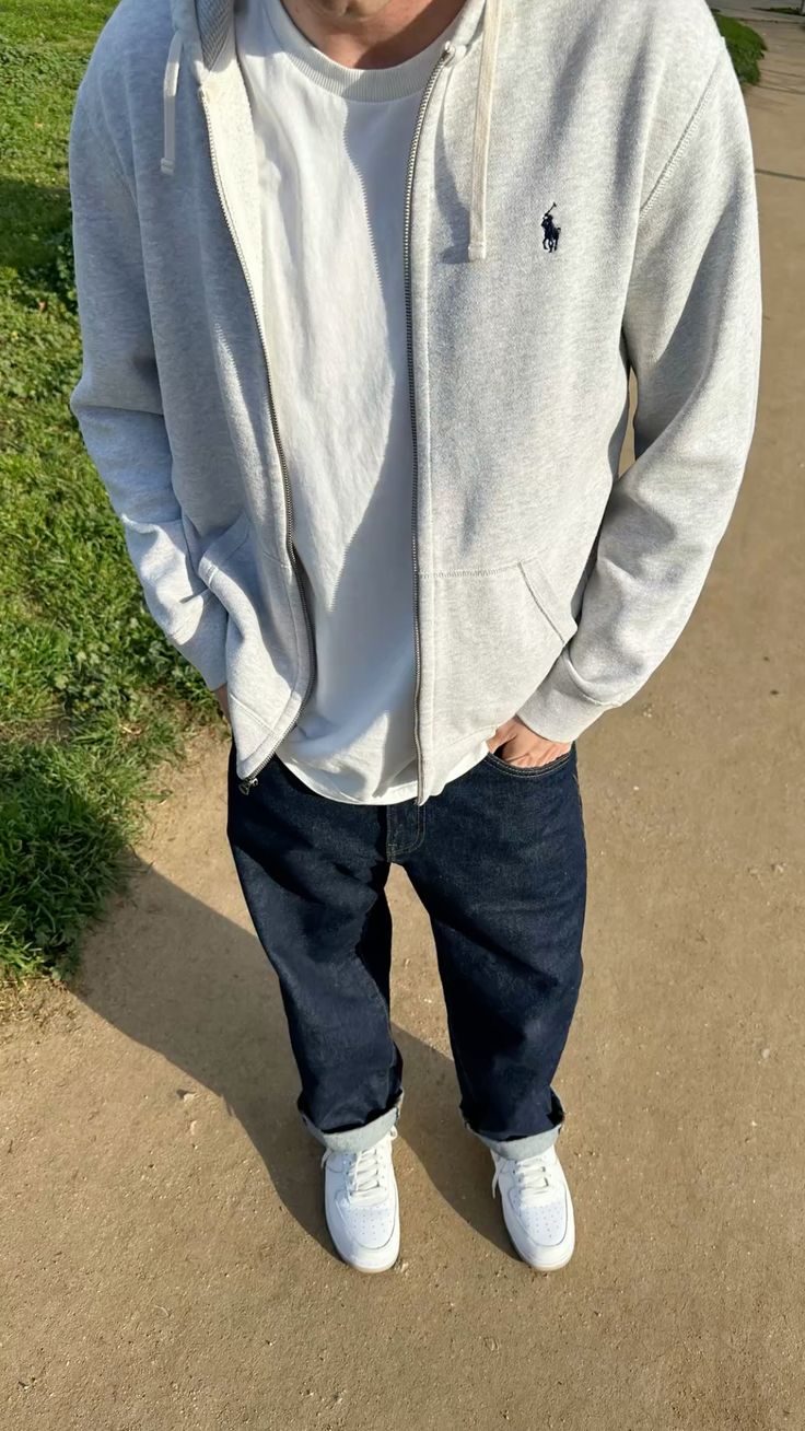 Polo Ralph Lauren Grey Zip Hoodie