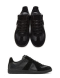 Maison Margiela Replica All-Black Leather Sneakers