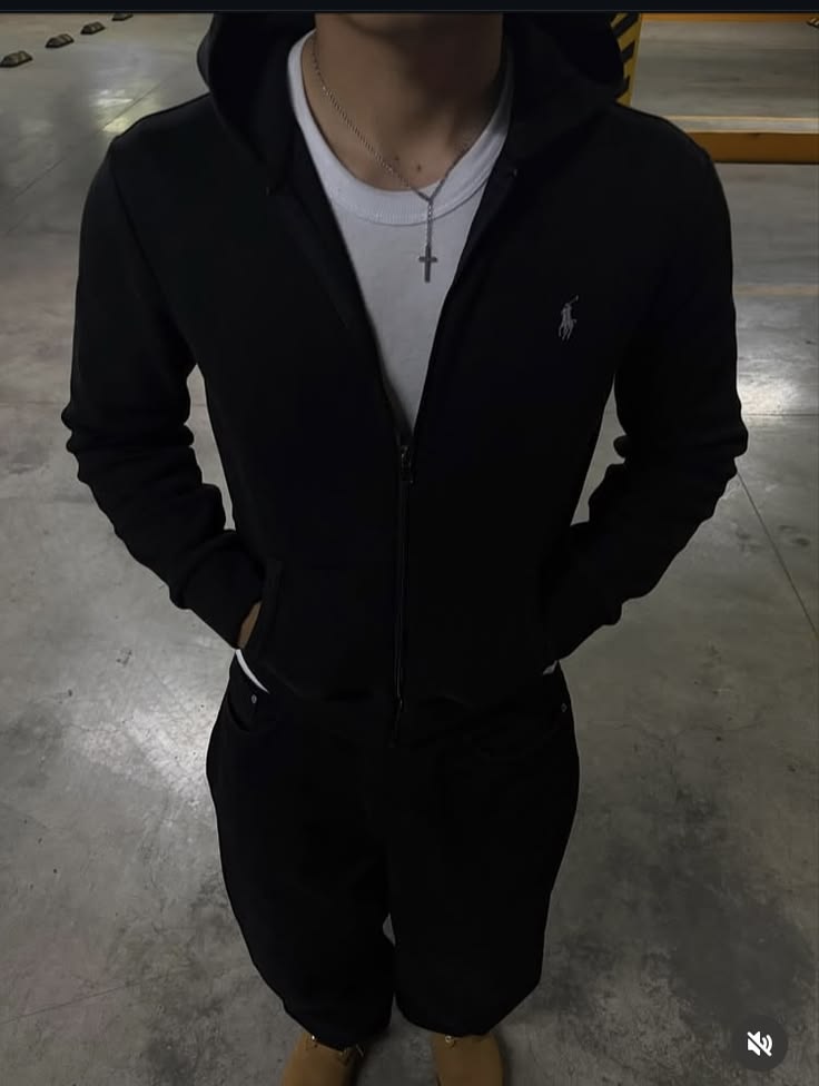 Polo Ralph Lauren Black Zip Hoodie